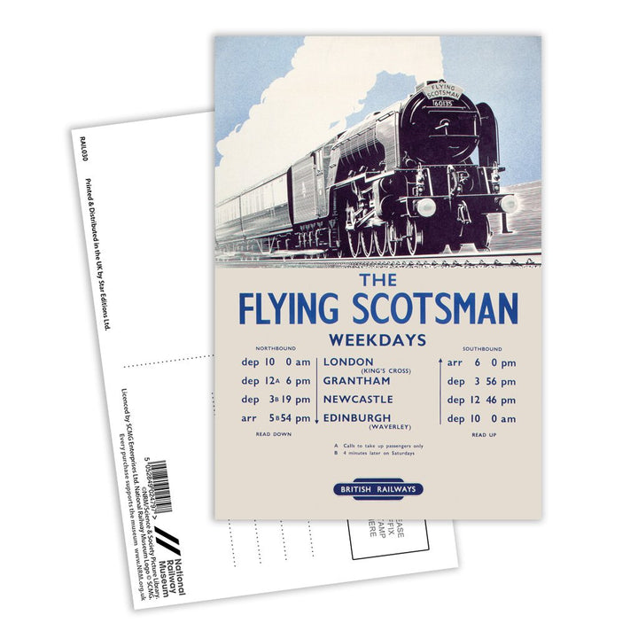The Flying Scotsman, British Railways Postcard Pack of 8