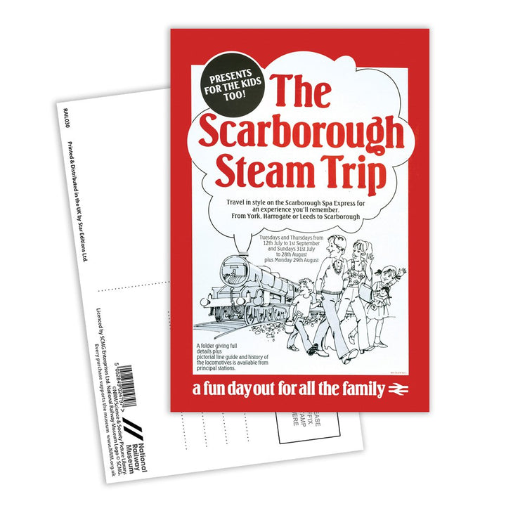 The Scarborough Steam Trip Postcard Pack of 8