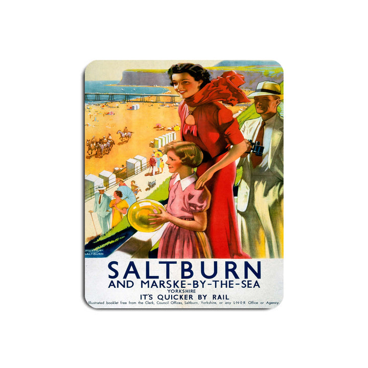 Saltburn and Marske-By-The-Sea, It's Quicker By Rail - Mouse Mat