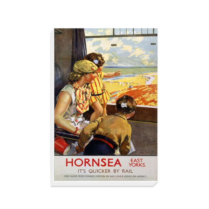 Hornsea, It's Quicker By Rail - Canvas
