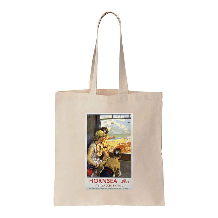 Hornsea, It's Quicker By Rail - Canvas Tote Bag