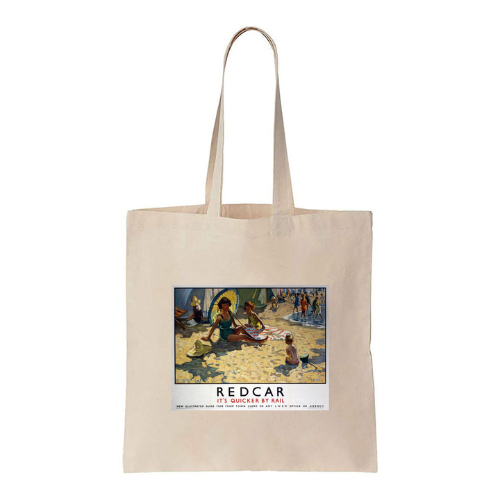 Redcar, It's Quicker By Rail - Canvas Tote Bag