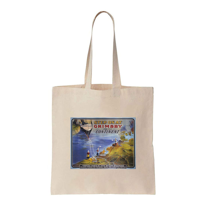 Step On At Grimsby For The Continent - Canvas Tote Bag
