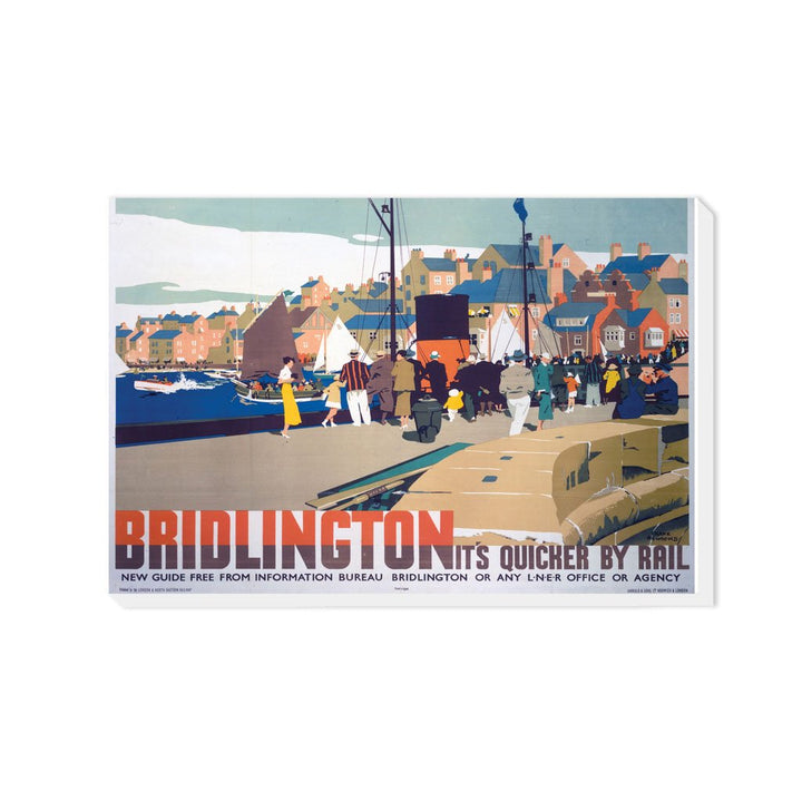 Bridlington, It's Quicker By Rail - Canvas