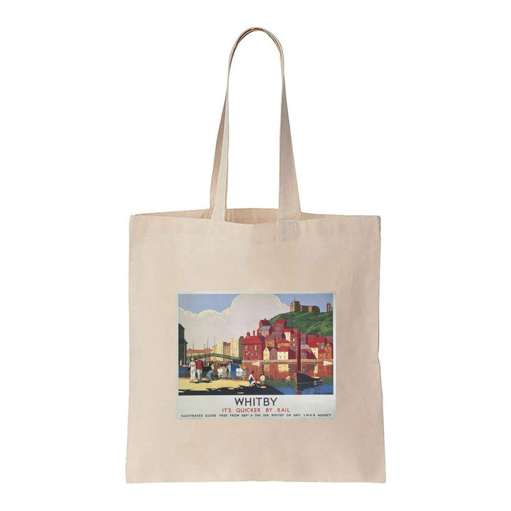 Whitby, It's Quicker By Rail - Canvas Tote Bag