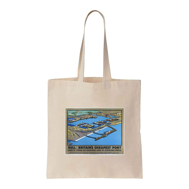 Hull, Britain's Cheapest Port - Canvas Tote Bag