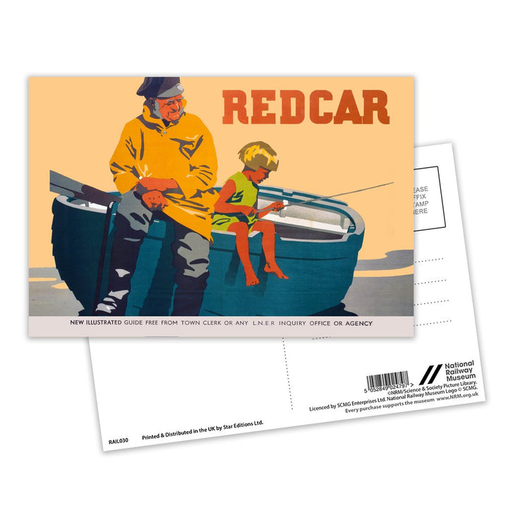 Redcar Postcard Pack of 8
