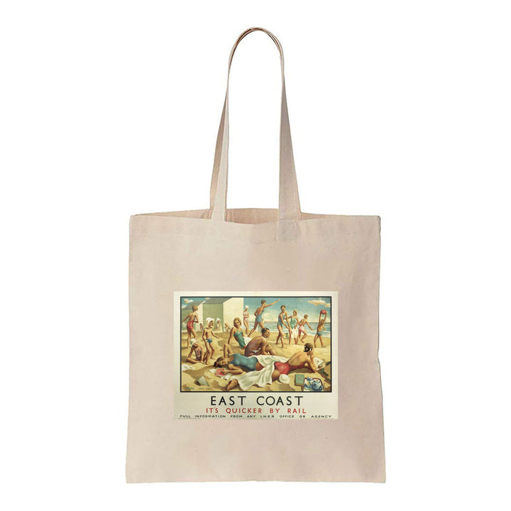 East Coast, It's Quicker By Rail - Canvas Tote Bag