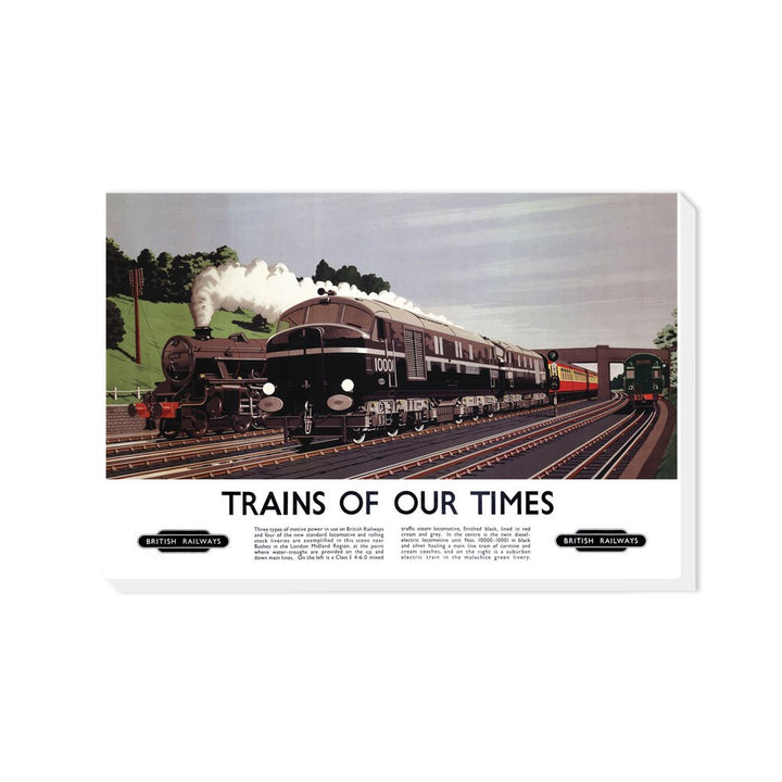 Trains Of Our Times, British Railways - Canvas