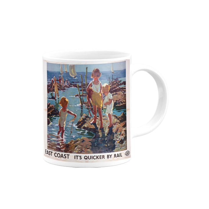 East Coast, It's Quicker By Rail Mug