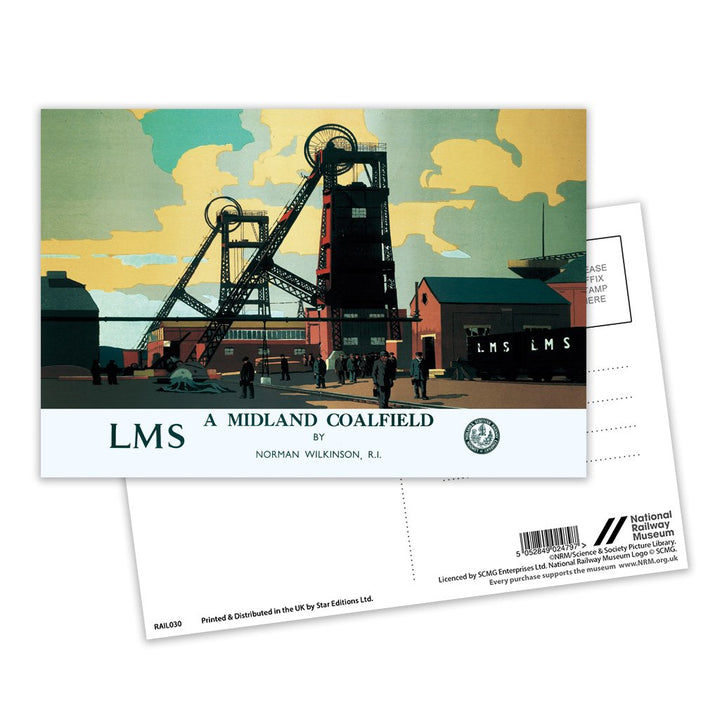 A Midland Coalfield Postcard Pack of 8