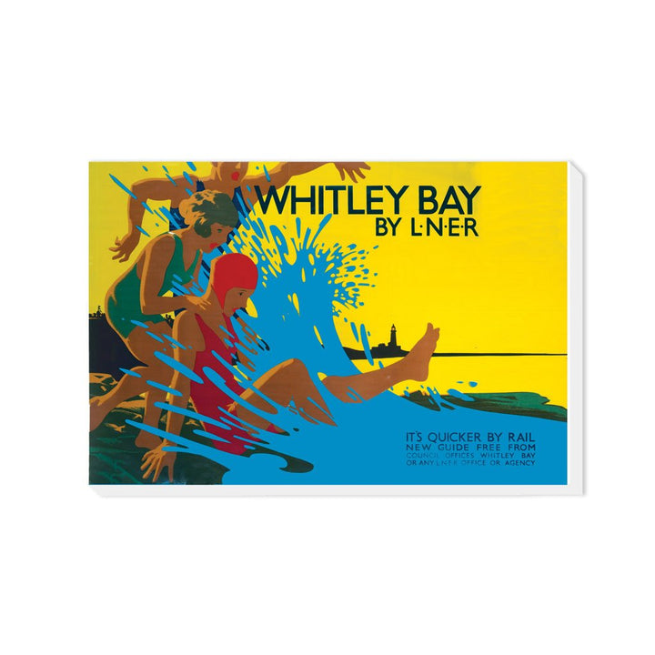 Whitley Bay, It's Quicker By Rail - Canvas