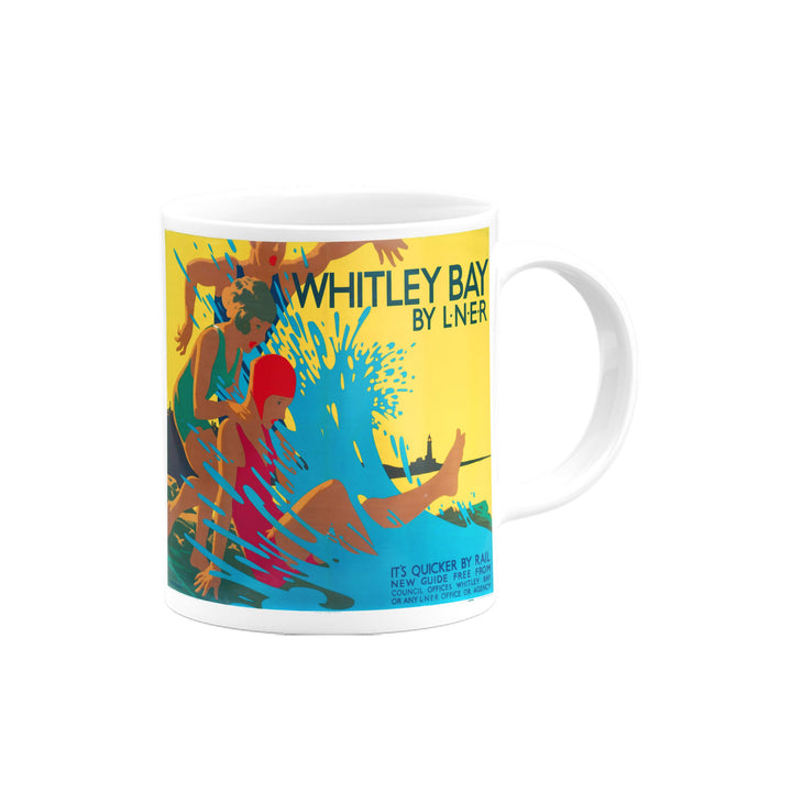 Whitley Bay, It's Quicker By Rail Mug