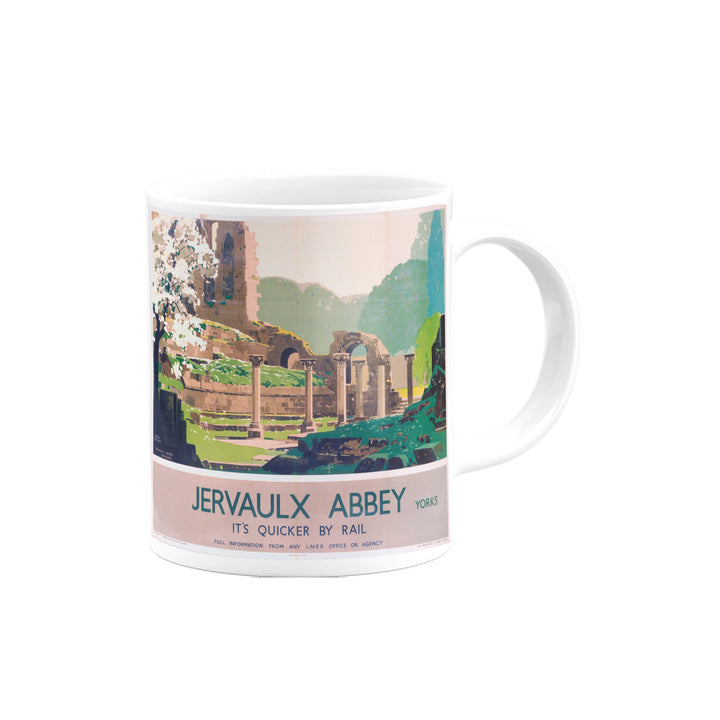 Jervaulx Abbey - Yorks, It's Quicker By Rail Mug