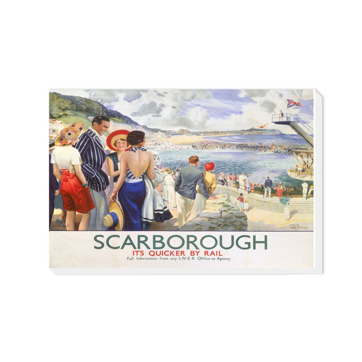 Scarborough, It's Quicker By Rail - Canvas