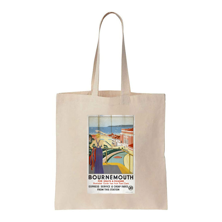 Bournemouth, For Health and Pleasure - Canvas Tote Bag