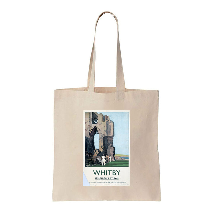Whitby, It's Quicker By Rail - Canvas Tote Bag