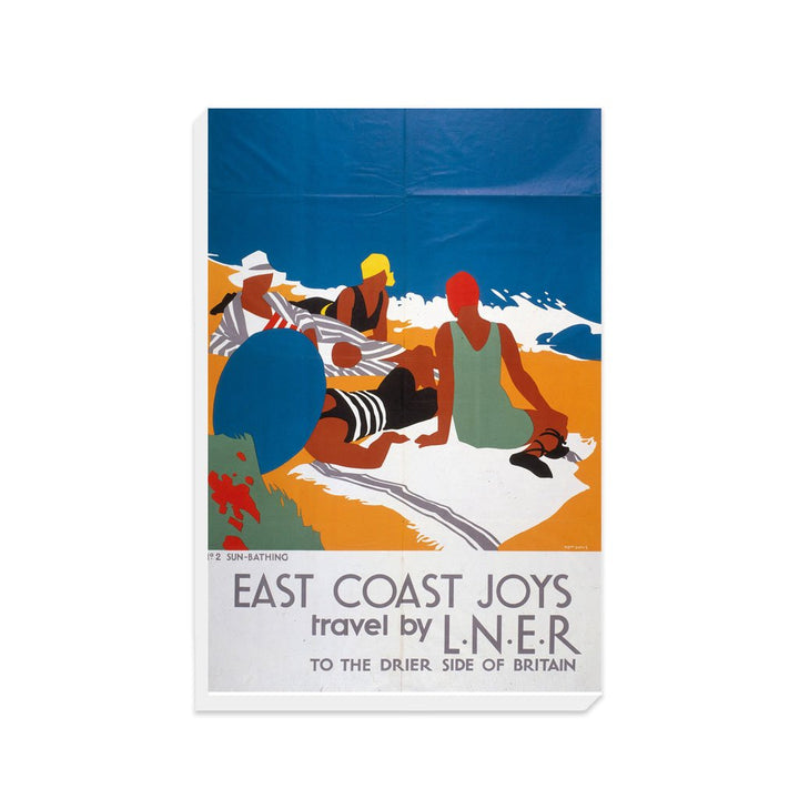 East Coast Joys No 3 - Sun-Bathing, LNER - Canvas