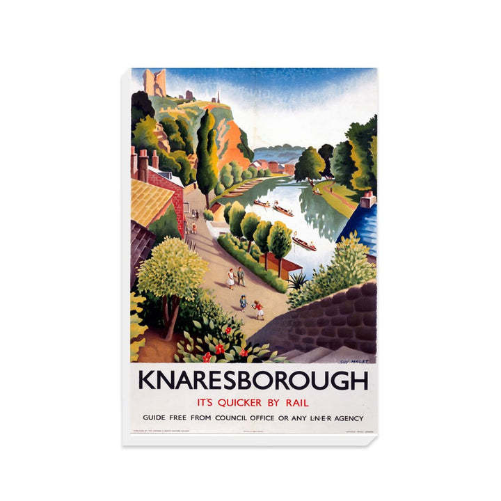 Knaresborough, It's Quicker By Rail - Canvas
