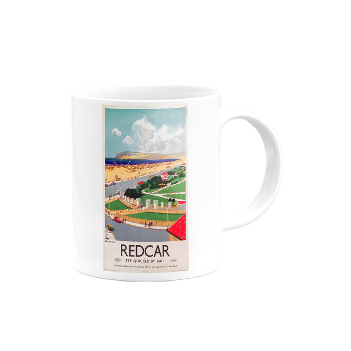 Redcar, It's Quicker By Rail Mug