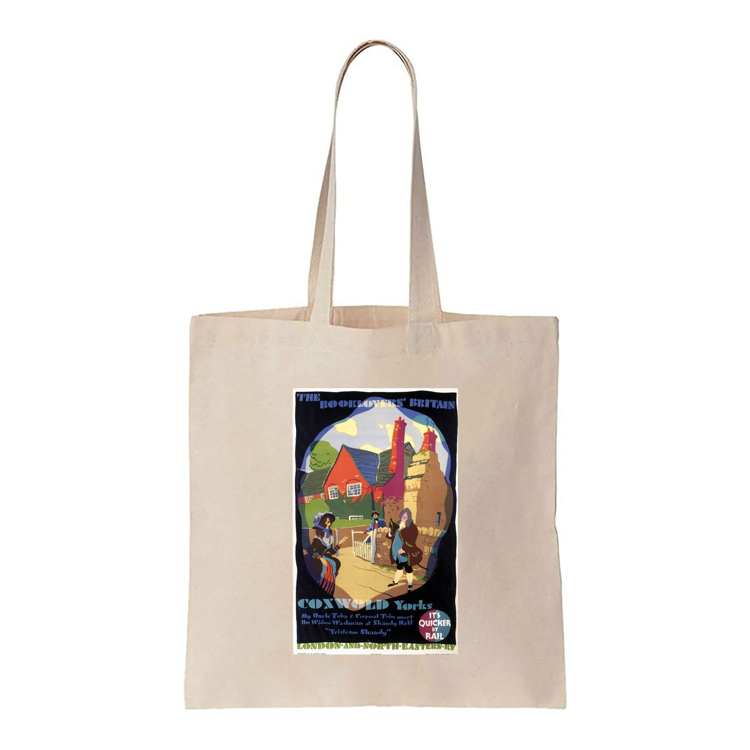 Coxwold - Yorks, It's Quicker By Rail - Canvas Tote Bag