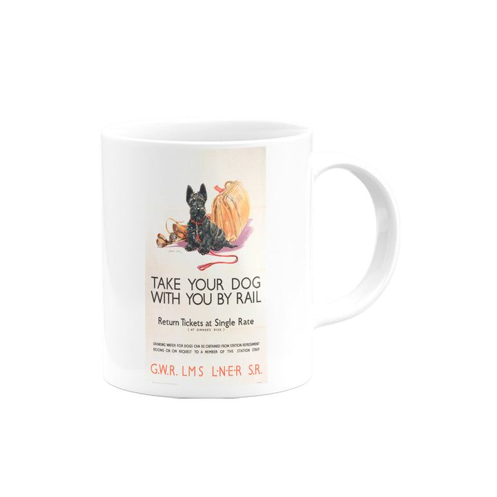 Take Your Dog With You By Rail Mug