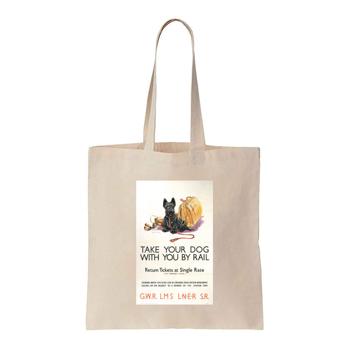 Take Your Dog With You By Rail - Canvas Tote Bag