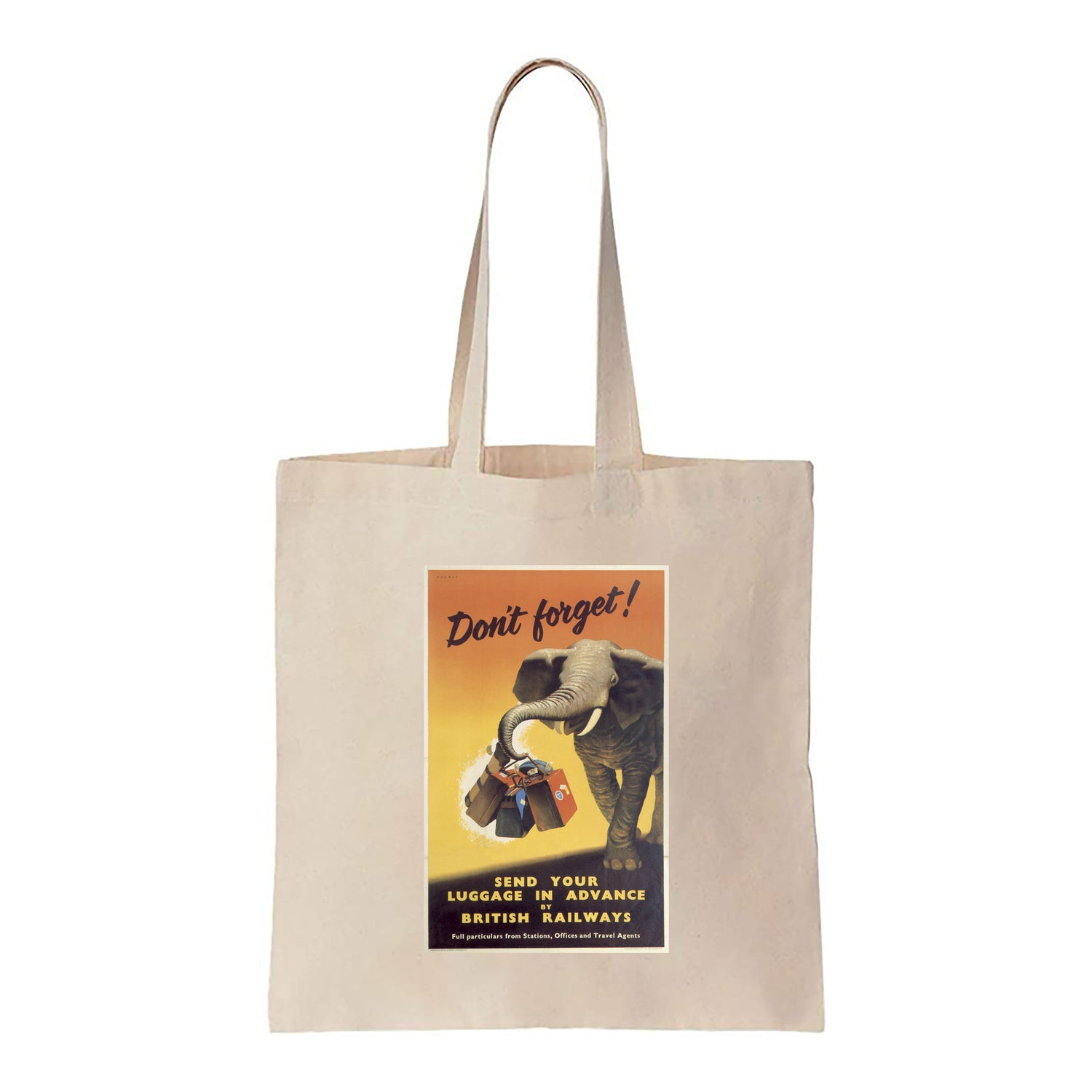 Send Your Luggage In Advance By British Railways - Canvas Tote Bag