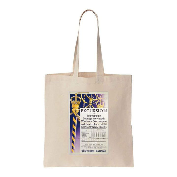 Excursion to Bournemouth - Swanage - Weymouth - Canvas Tote Bag