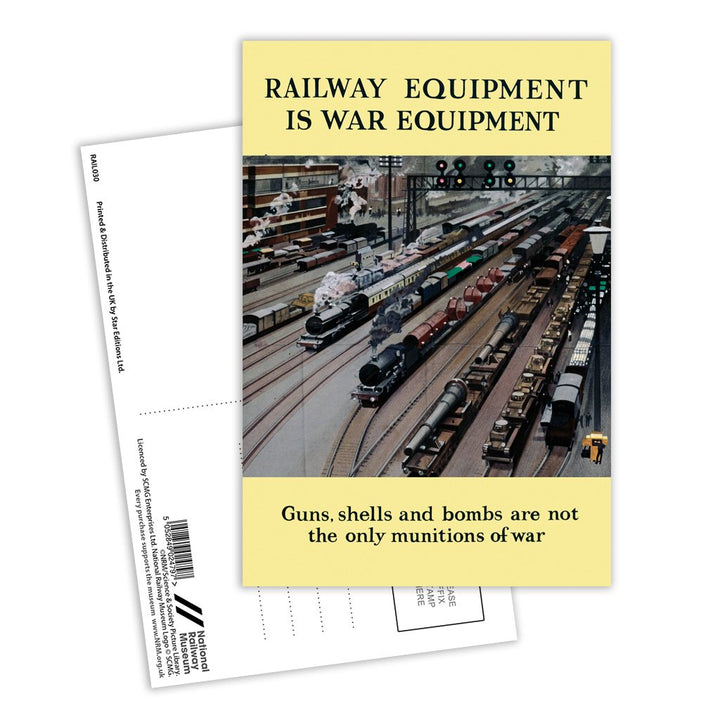 Railway Equipment Is War Equipment Postcard Pack of 8