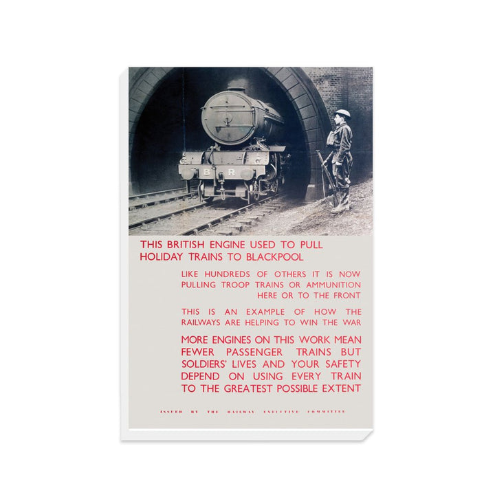 This British Engine Used To Pull Holiday Trains To Blackpool - Canvas