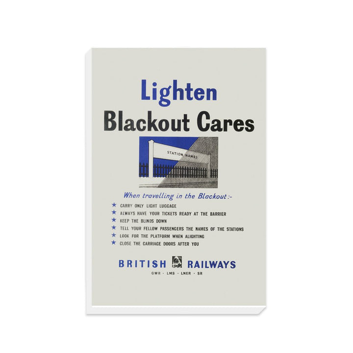 Lighten Blackout Cares - Canvas