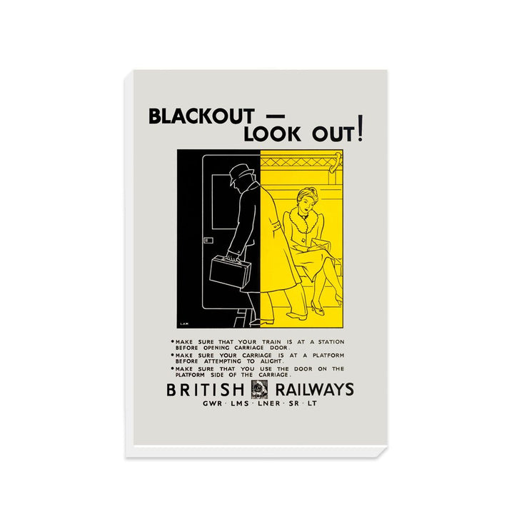 Blackout - Look Out, British Railways - Canvas
