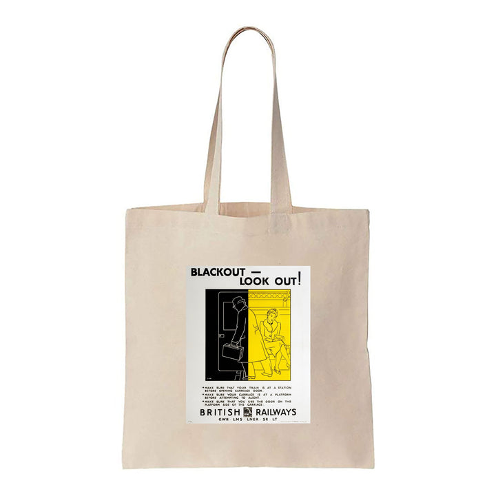 Blackout - Look Out, British Railways - Canvas Tote Bag