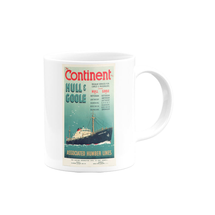 The Continent via Hull and Goole Mug