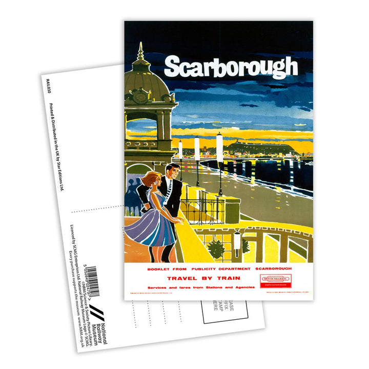 Scarborough, Travel By Train Postcard Pack of 8