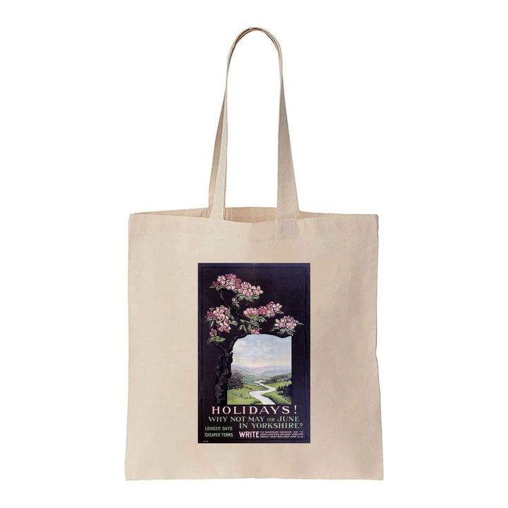 Holidays! Why not May or June in Yorkshire? - Canvas Tote Bag