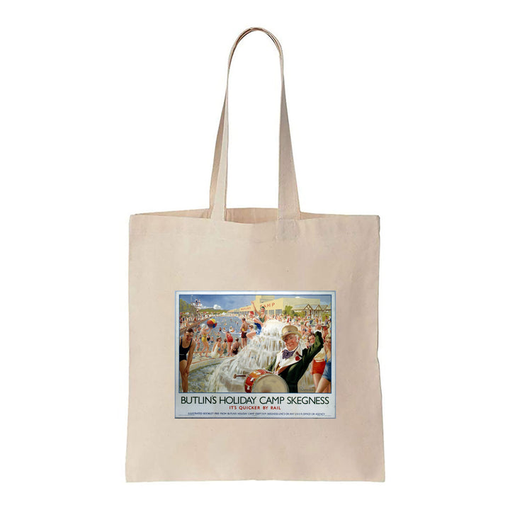 Butlin's Holiday Camp Skegness, It's Quicker By Rail - Canvas Tote Bag
