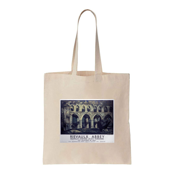 Rievaulx Abbey, It's Quicker By Rail - Canvas Tote Bag