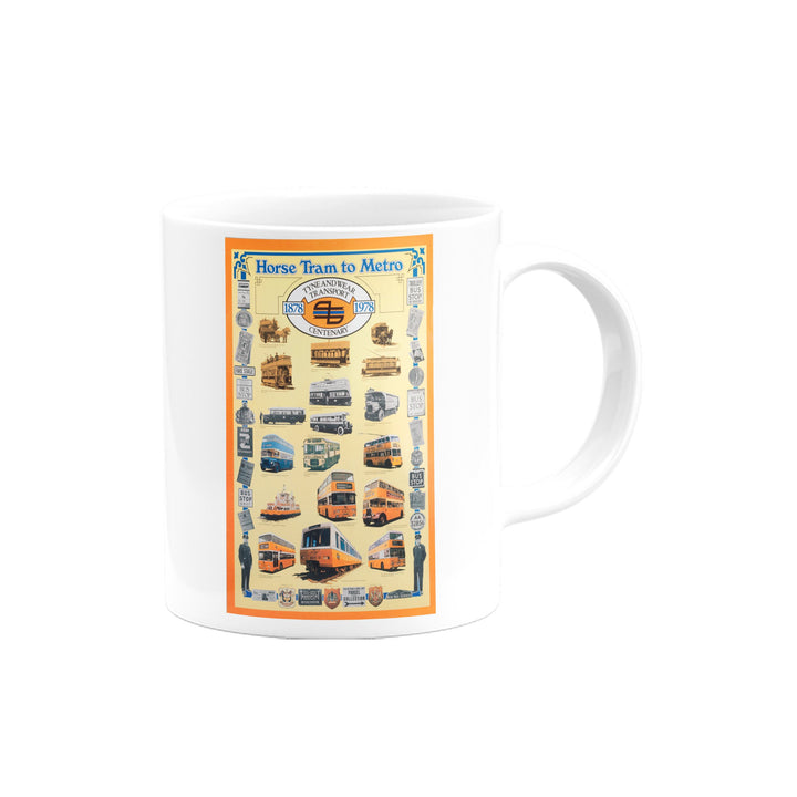 Horse Tram to Metro, Tyne and Wear Transport Centenary Mug