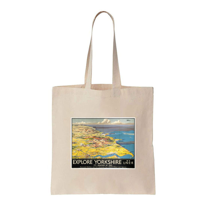 Explore Yorkshire - By LNER, It's Quicker By Rail - Canvas Tote Bag