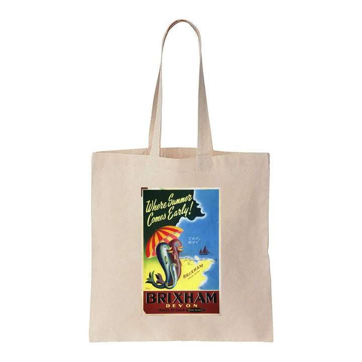 Brixham - Devon, Travel By Train - Canvas Tote Bag