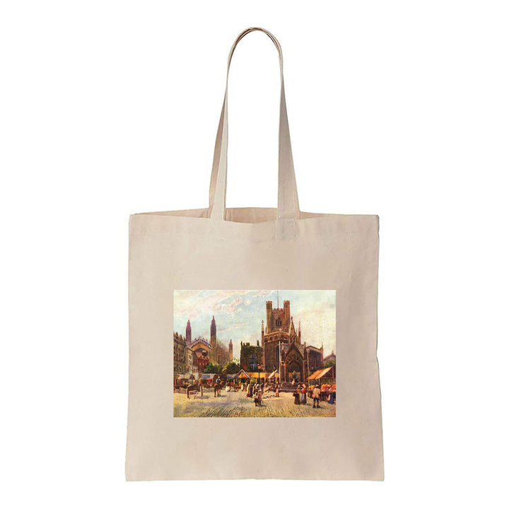 Market Square Cambridge - Canvas Tote Bag