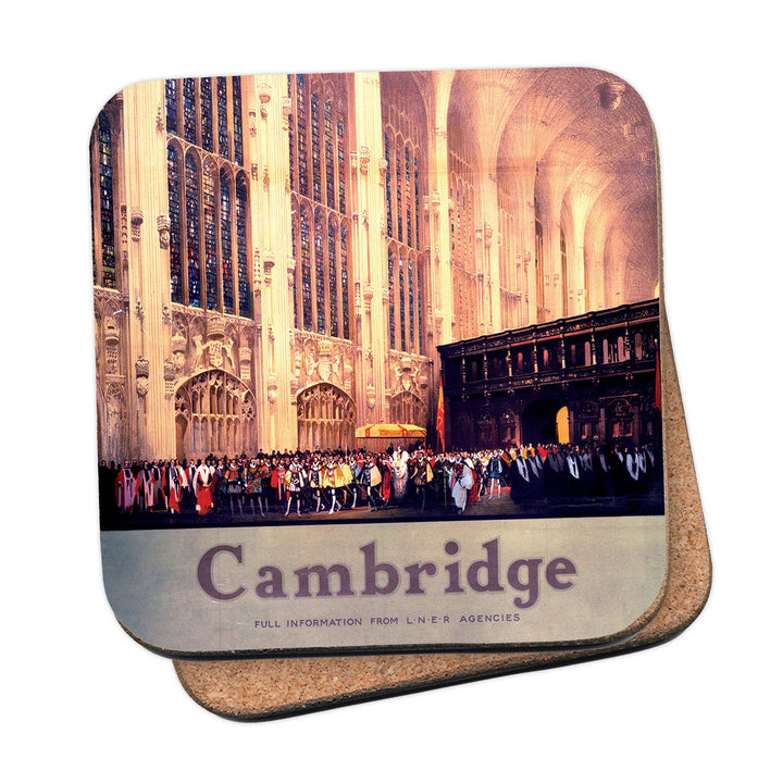 Queen Elizabeth's Visit to King's College Coaster