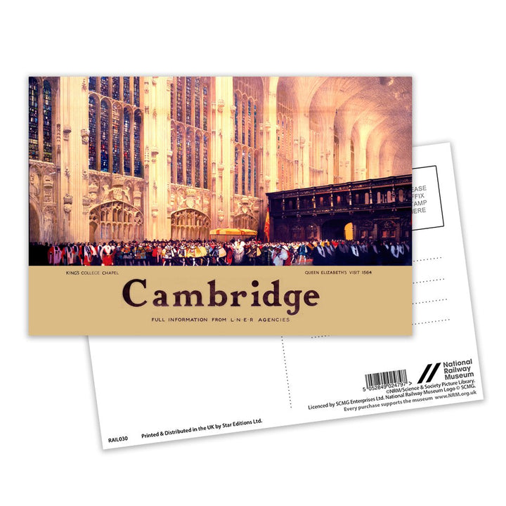 Queen Elizabeth's Visit to King's College Postcard Pack of 8