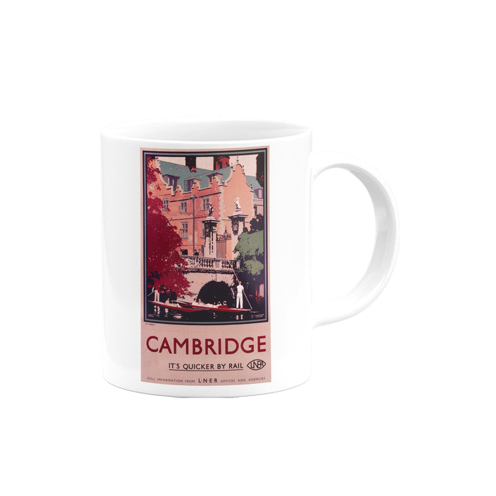 Cambridge it's Quicker by Rail - Punting Mug