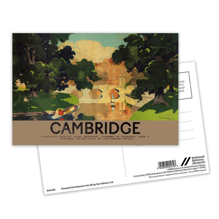 Cambridge Illustrated Booklet Postcard Pack of 8