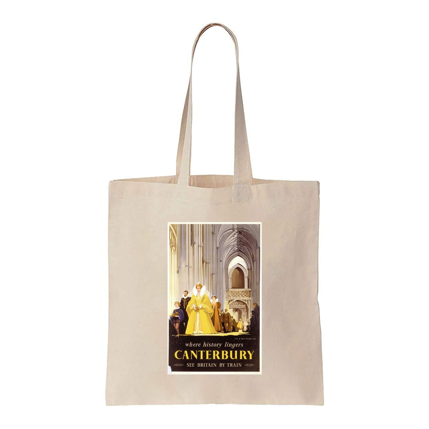 Canterbury - Where History Lingers, See Britain By Train - Canvas Tote Bag