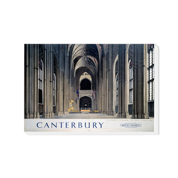 Canterbury Cathedral - The Nave Looking East - Canvas