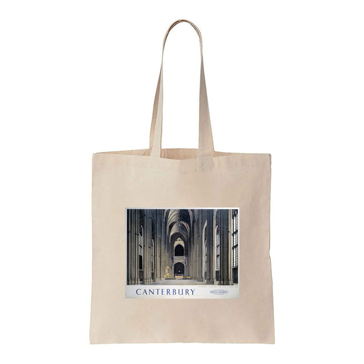 Canterbury Cathedral - The Nave Looking East - Canvas Tote Bag
